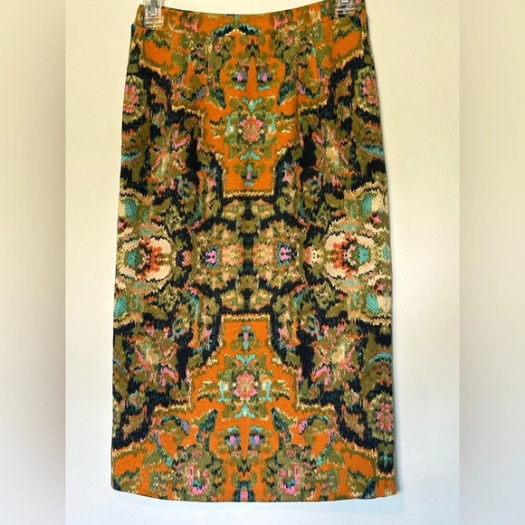 Maeve pull on skirt Anthropologie mid length sz XS - Picture 3 of 4